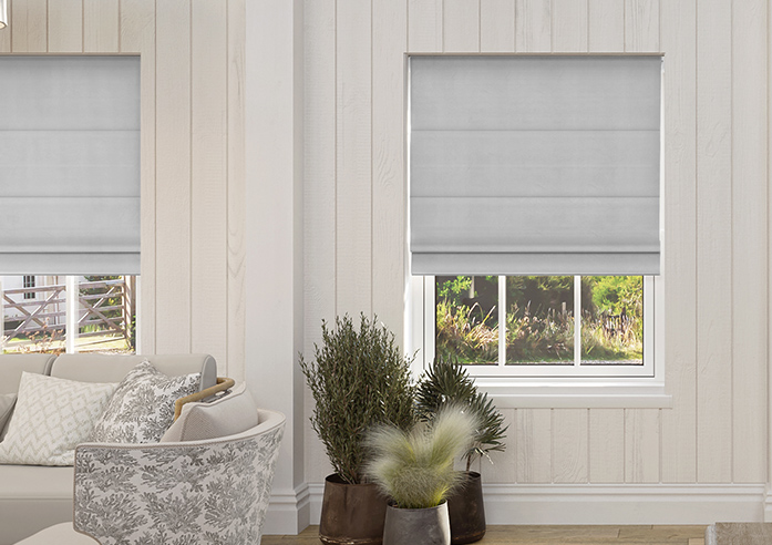 Ultra Luxe Velvet, Cloud - Roman Blind - Image 3